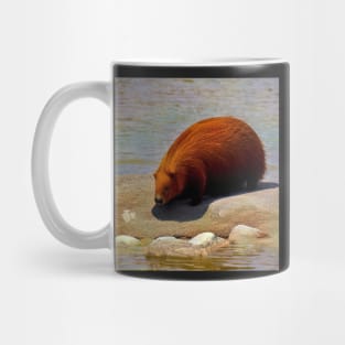 Capybara Near Lake animated CGI Mug